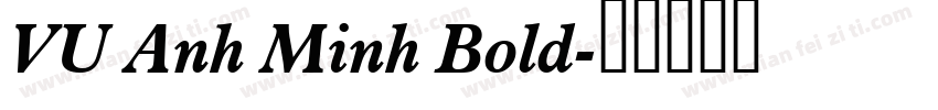 VU Anh Minh Bold字体转换